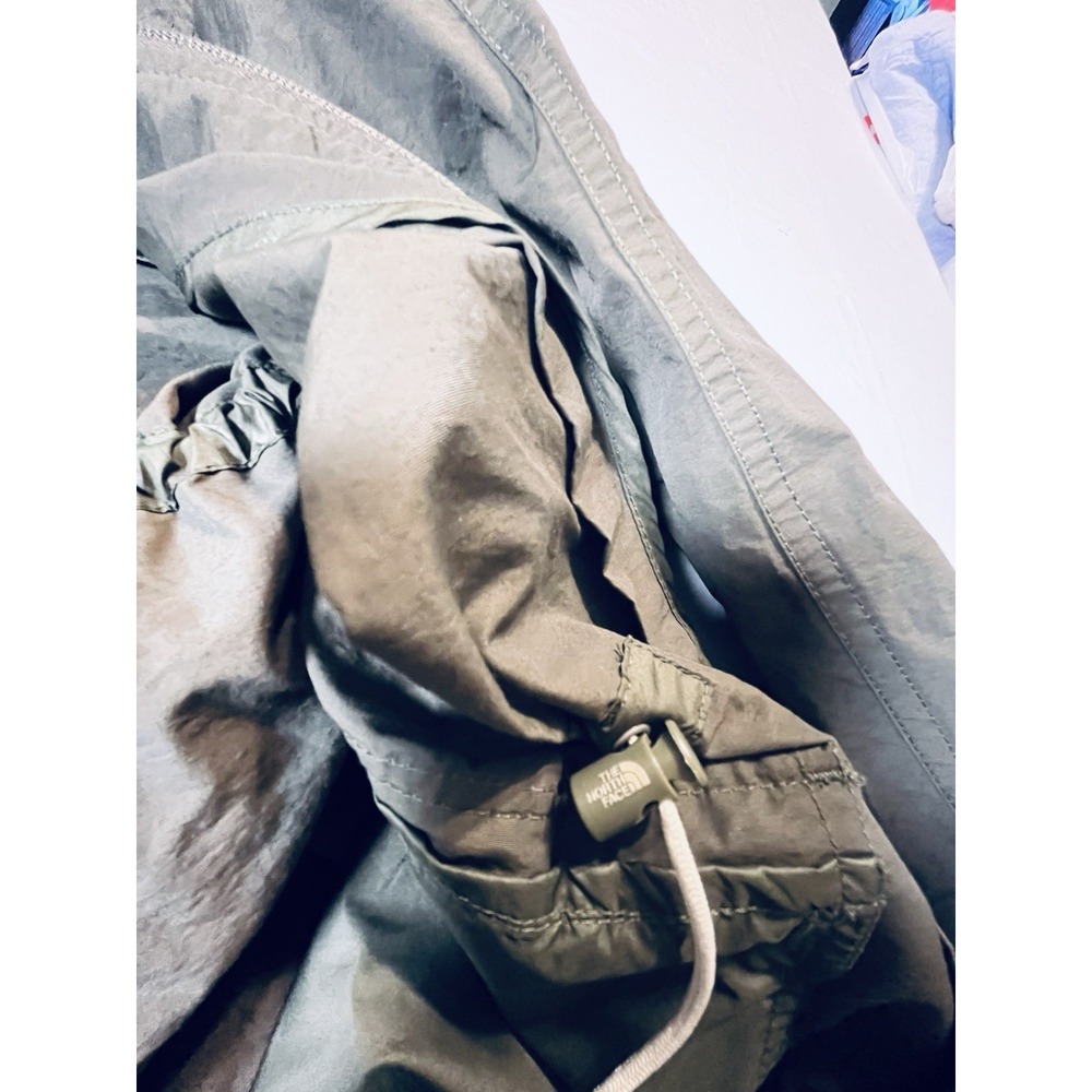 The North Face Women Rainsford Jacket Taupe Green Rain Parka Hooded Med - Picture 13 of 16
